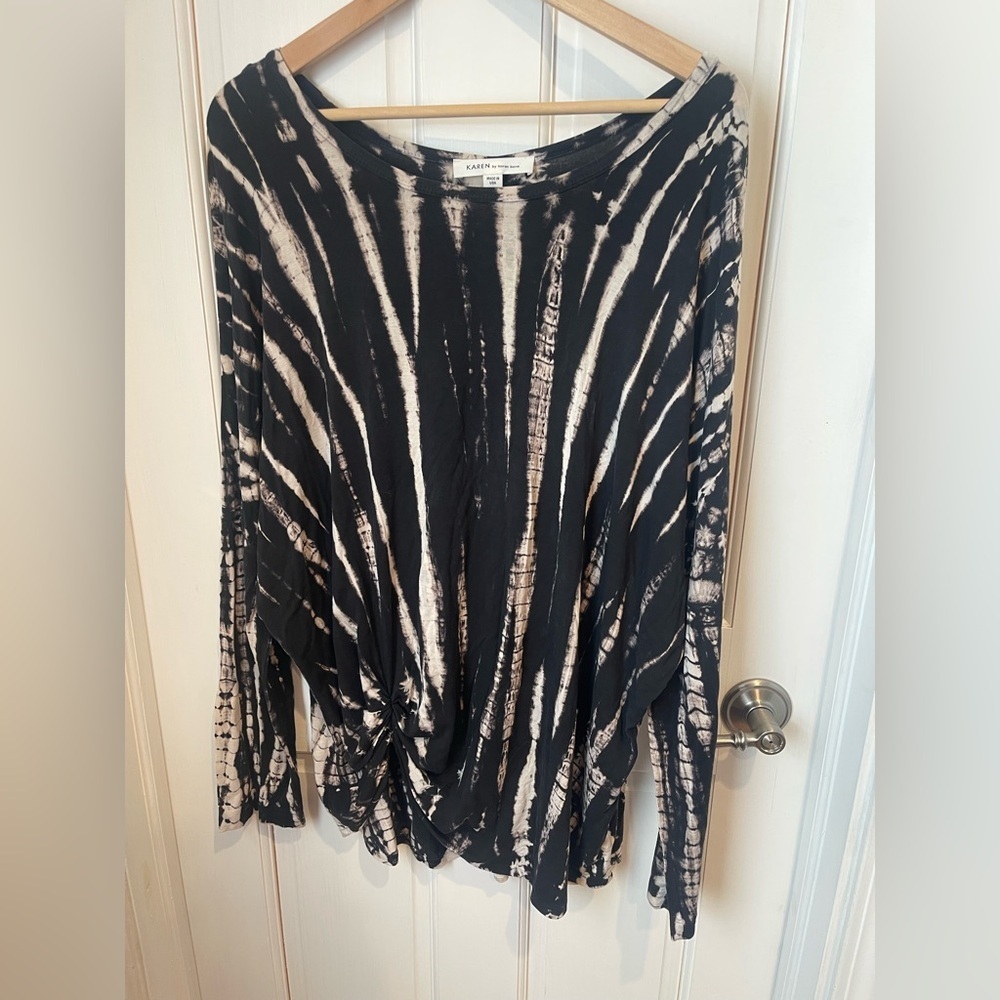 Karen by Karen Kane Tie Dye Long Sleeve T-shirt XL